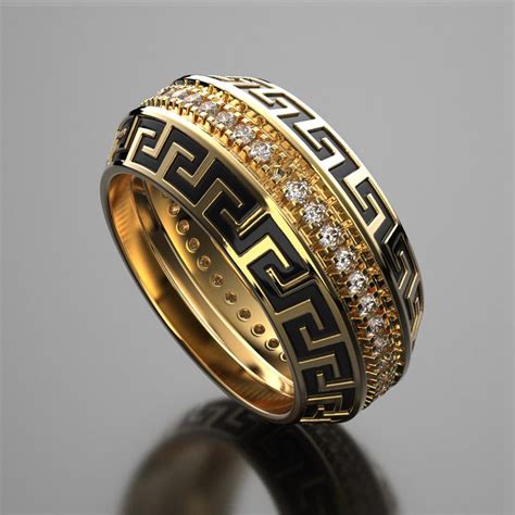 are versace rings real gold|Versace wedding ring.